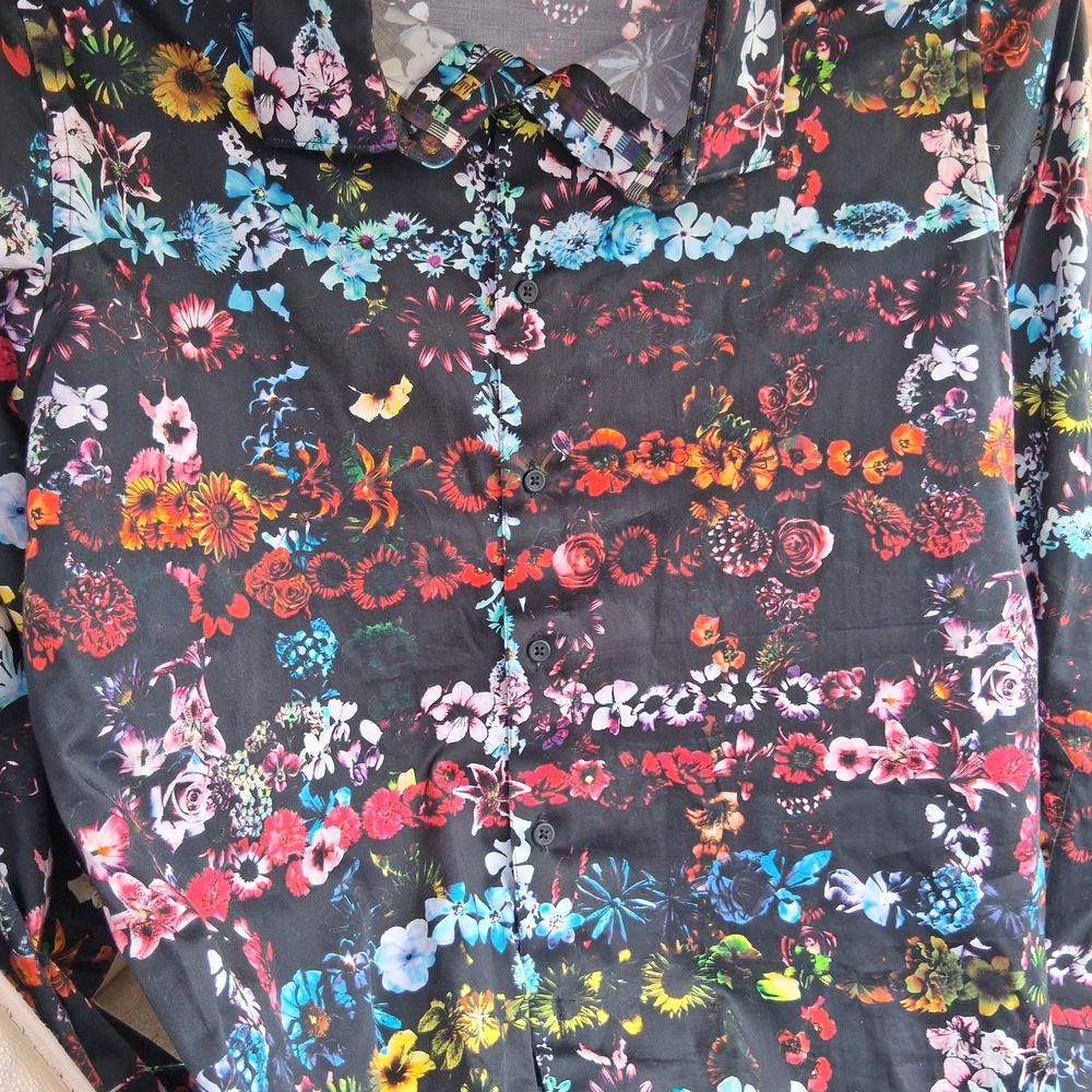 Floral Patterned Dress Shirt